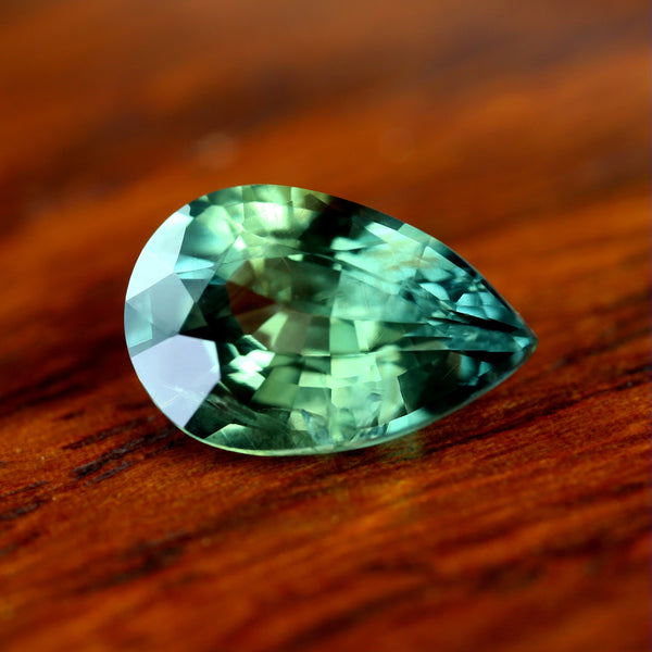 1.29ct Certified Natural Green Sapphire