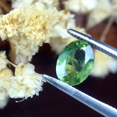 1.06ct Certified Natural Green Sapphire