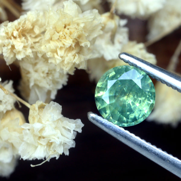 0.62ct Certified Natural Green Sapphire