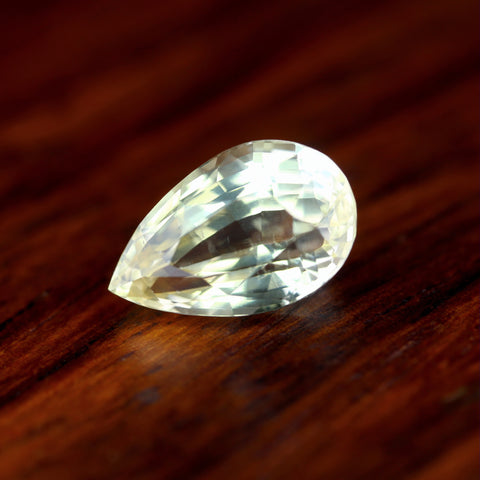 1.55ct Certified Natural White Sapphire