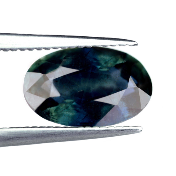 1.69ct Certified Natural Teal Sapphire