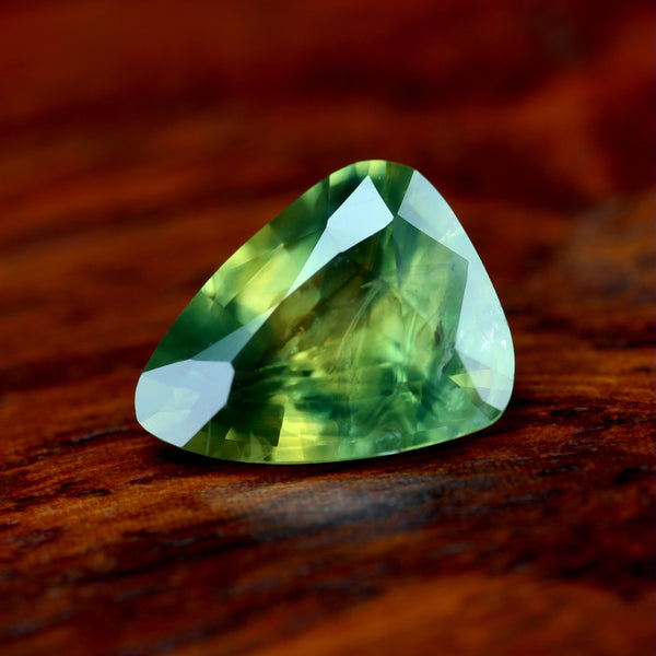 1.38ct Certified Natural Green Sapphire