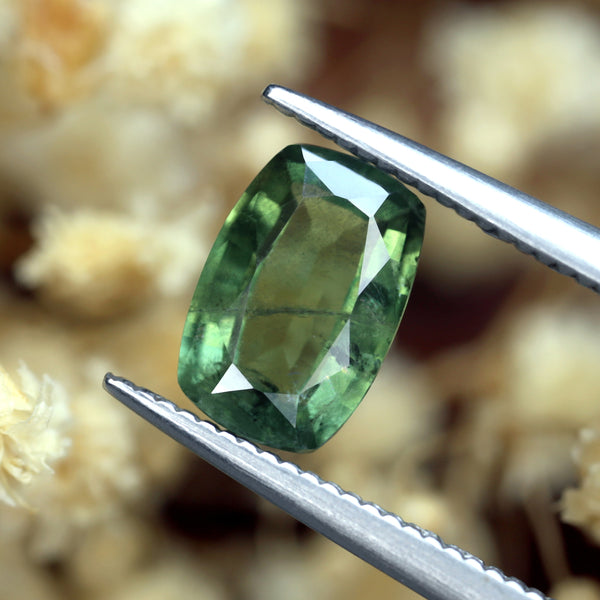 1.39ct Certified Natural Green Sapphire