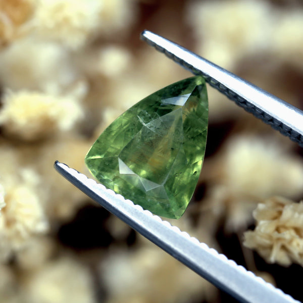 1.81ct Certified Natural Green Sapphire