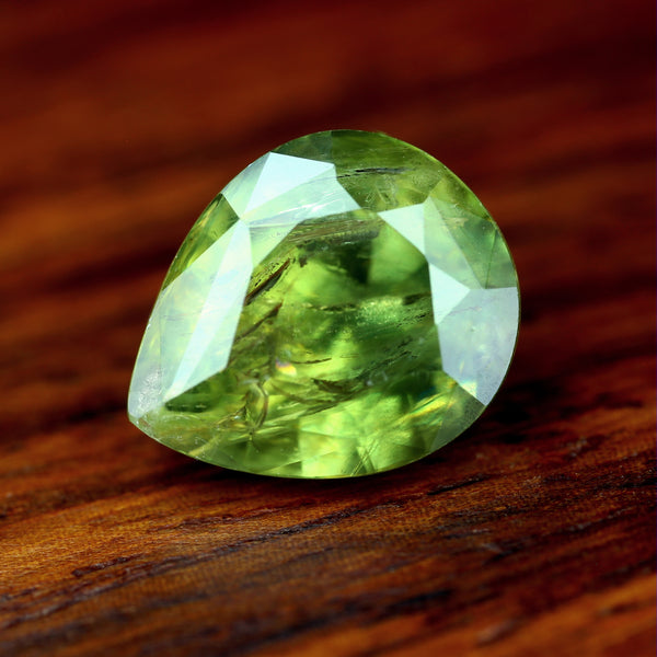 4.13ct Certified Natural Green Sapphire