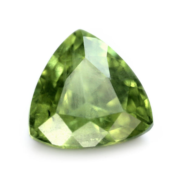 0.81ct Certified Natural Green Sapphire
