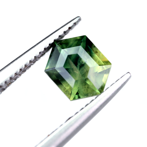 0.96ct Certified Natural Green Sapphire