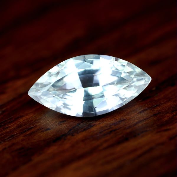 1.32ct Certified Natural White Sapphire