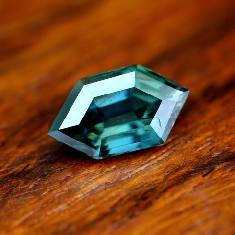 1.31ct Certified Natural Teal Sapphire