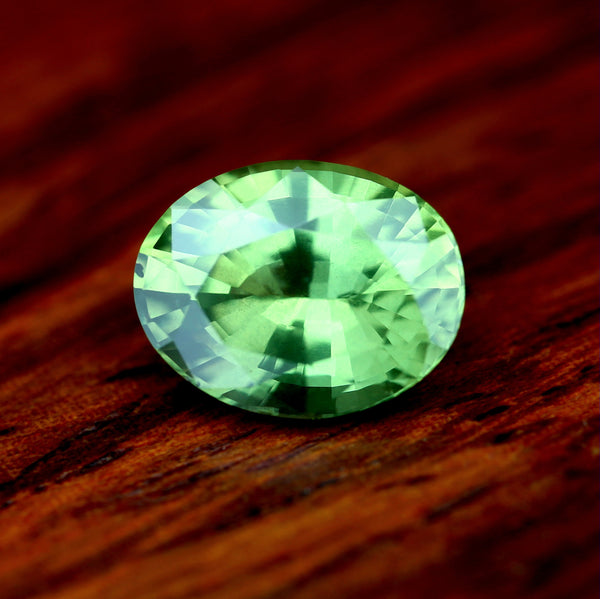 1.01ct Certified Natural Green Sapphire