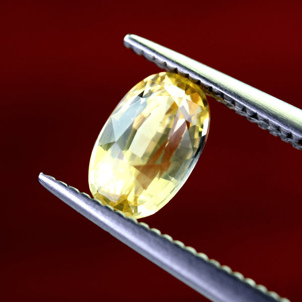 1.10ct Certified Natural Yellow Sapphire