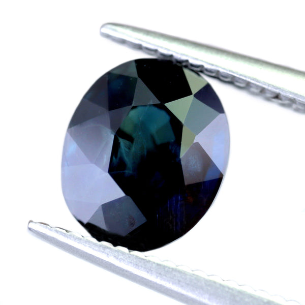 1.62ct Certified Natural Teal Sapphire