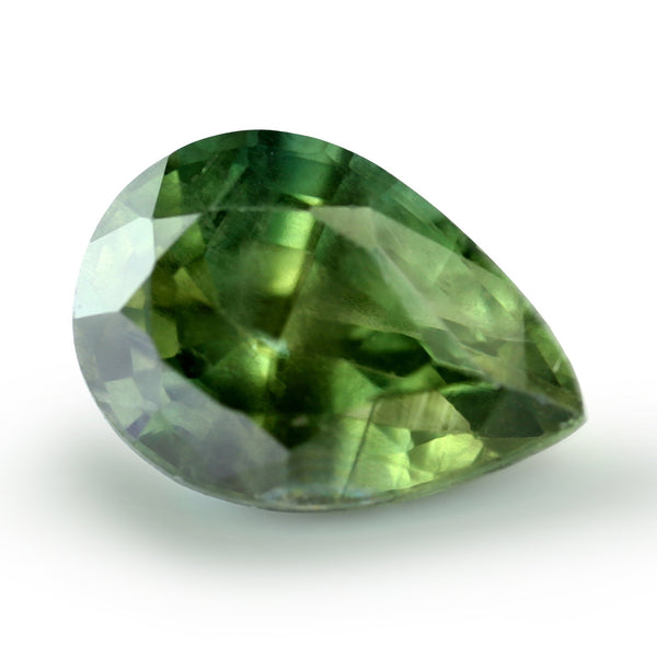0.95ct Certified Natural Green Sapphire