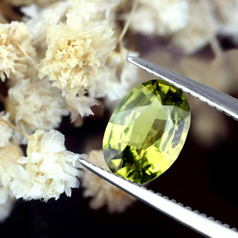 0.96ct Certified Natural Green Sapphire