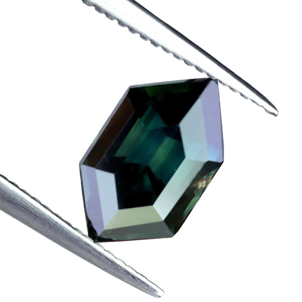1.52ct Certified Natural Teal Sapphire