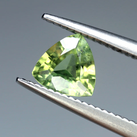 0.54ct Certified Natural Green Sapphire