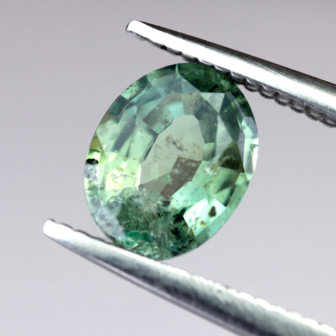 1.18ct Certified Natural Green Sapphire
