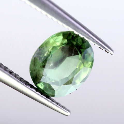 1.15ct Certified Natural Green Sapphire