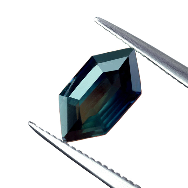 1.17ct Certified Natural Teal Sapphire