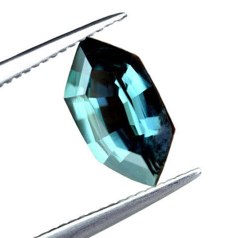 0.84ct Certified Natural Teal Sapphire