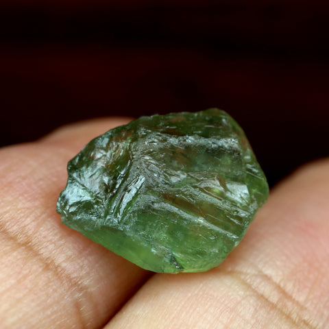 5.78ct Certified Natural Green Sapphire