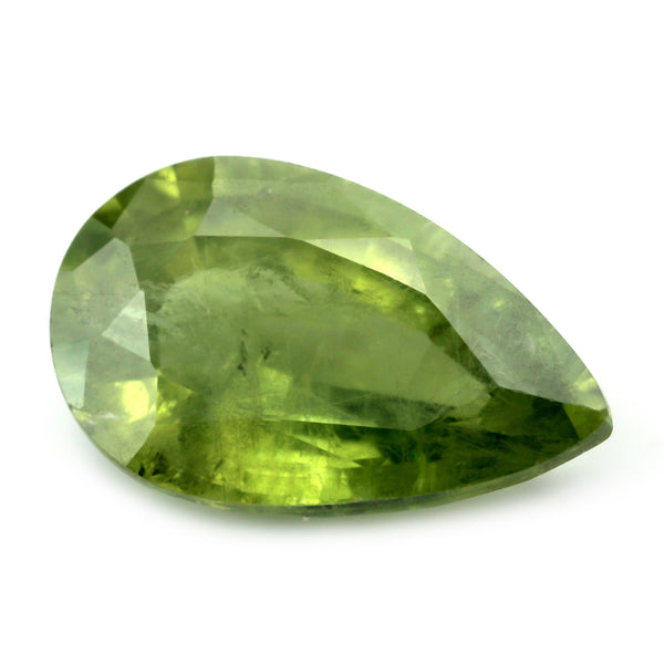 2.19ct Certified Natural Green Sapphire