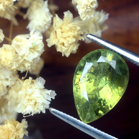 3.04ct Certified Natural Green Sapphire