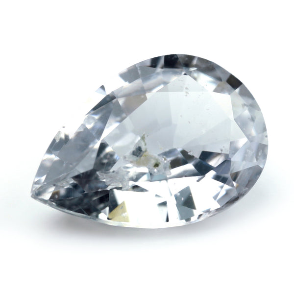 1.37ct Certified Natural White Sapphire