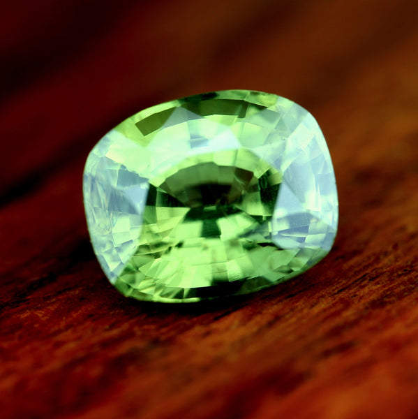 3.31ct Certified Natural Green Sapphire