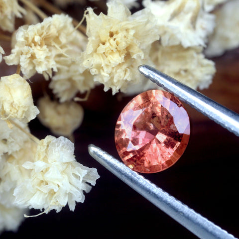 0.67ct Certified Natural Orange Sapphire