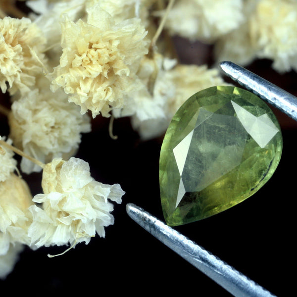 1.52ct Certified Natural Green Sapphire