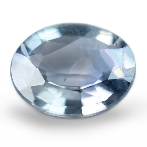 1.13ct Certified Natural Steel Blue Sapphire