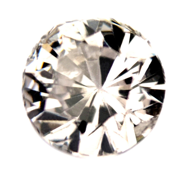 0.46 ct Certified Natural White Sapphire
