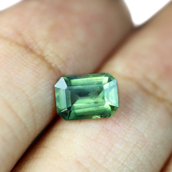 1.43ct Certified Natural Green Sapphire