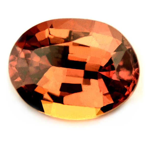 Certified Natural 1.23ct Unheated Copper Orange Sapphire - sapphirebazaar - 1