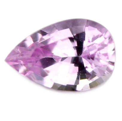 Natural Certified 5x4mm pear 0.33ct VVS Untreated purplish pink Sapphire - sapphirebazaar - 1