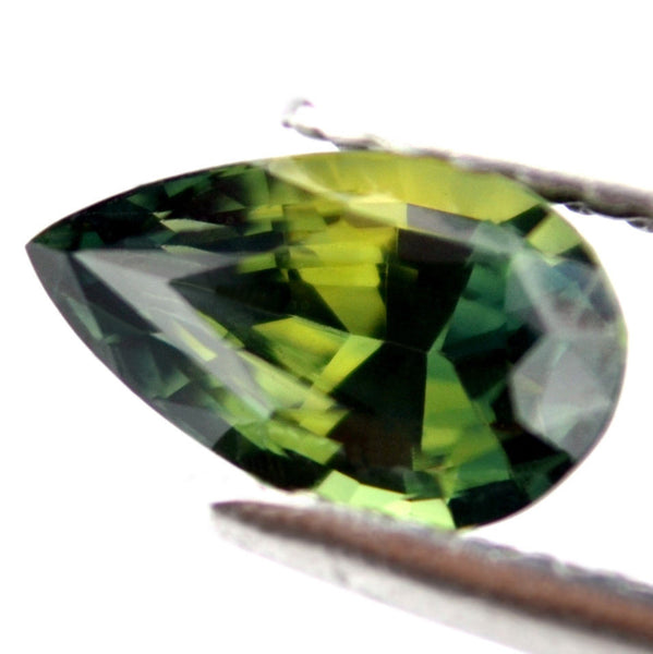 1.24 ct Certified Natural Green Sapphire