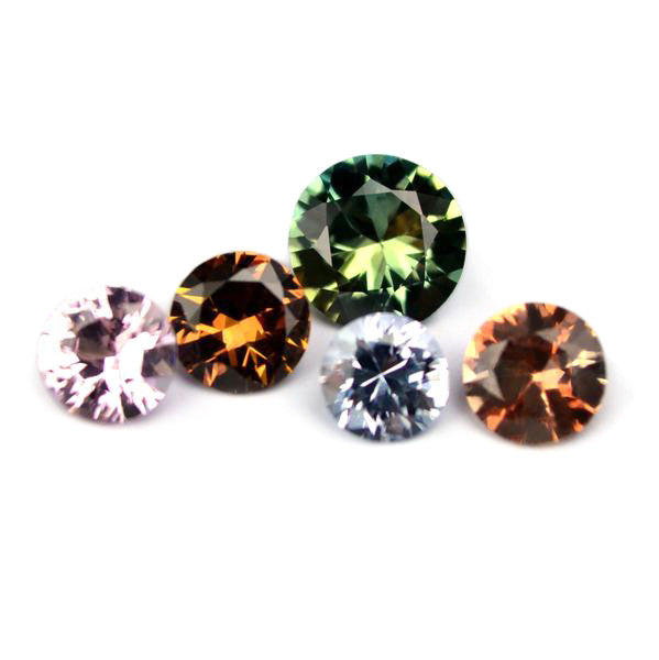 1.07 ct Certified Natural Multicolor Sapphire Set