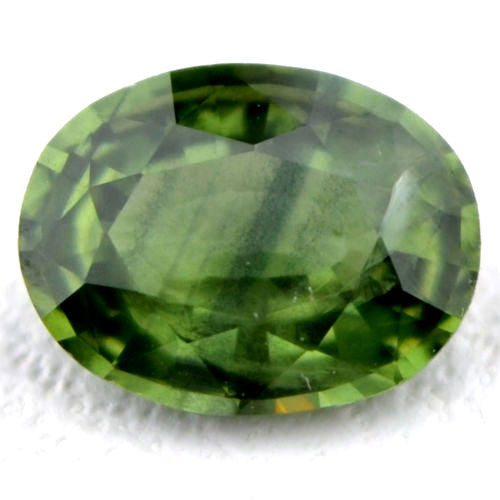 0.52ct Certified Natural Green Sapphire