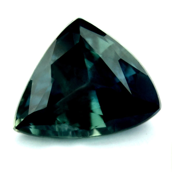 Certified Natural 1.07ct Teal Sapphire Trillion Shape - sapphirebazaar - 1