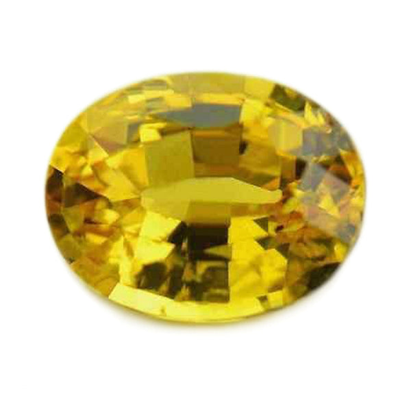 0.96ct Certified Natural Yellow Sapphire