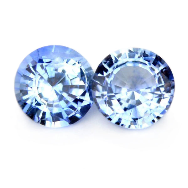 4.33 mm Certified Natural Blue Sapphire Pair