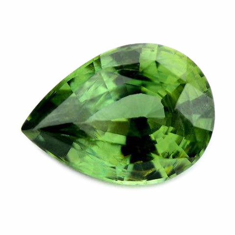 1.38ct Certified Natural Green Sapphire
