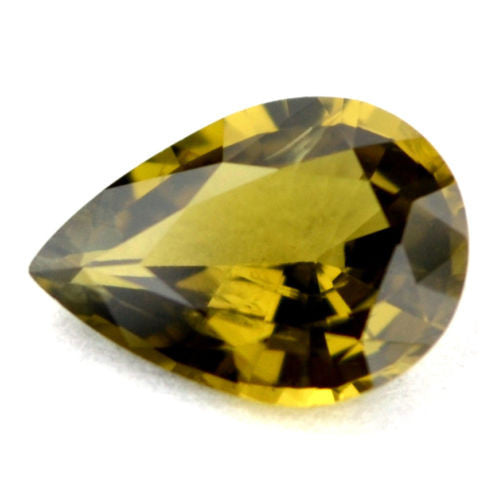 0.88 ct Certified Natural Green Sapphire