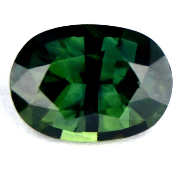 Certified Natural 1.08ct Green Sapphire Oval Shape - sapphirebazaar - 1