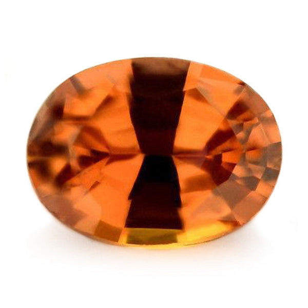 0.83ct Certified Natural Orange Sapphire