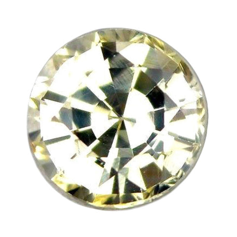 0.54ct Certified Natural White Sapphire