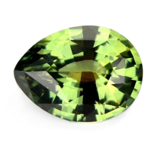 0.89 ct Certified Natural Green Sapphire