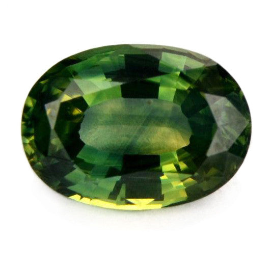 0.87 ct Certified Natural Green Sapphire