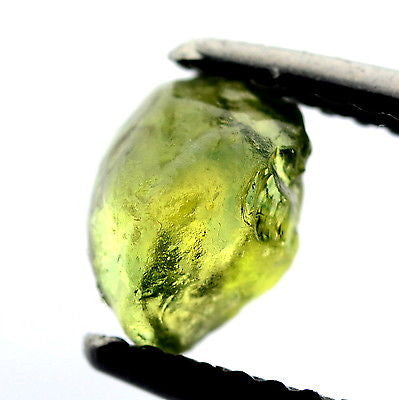 Certified Natural Unheated 1.34ct Lime Yellow Facet Quality Rough Sapphire vs Clarity Madagascar Gemstone - sapphirebazaar - 1